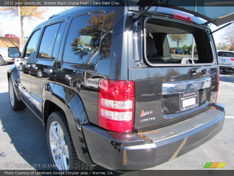 Brilliant Black Crystal Pearl / Dark Slate Gray 2012 Jeep Liberty Jet