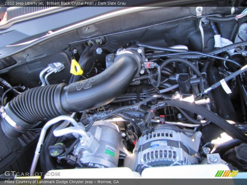 Brilliant Black Crystal Pearl / Dark Slate Gray 2012 Jeep Liberty Jet