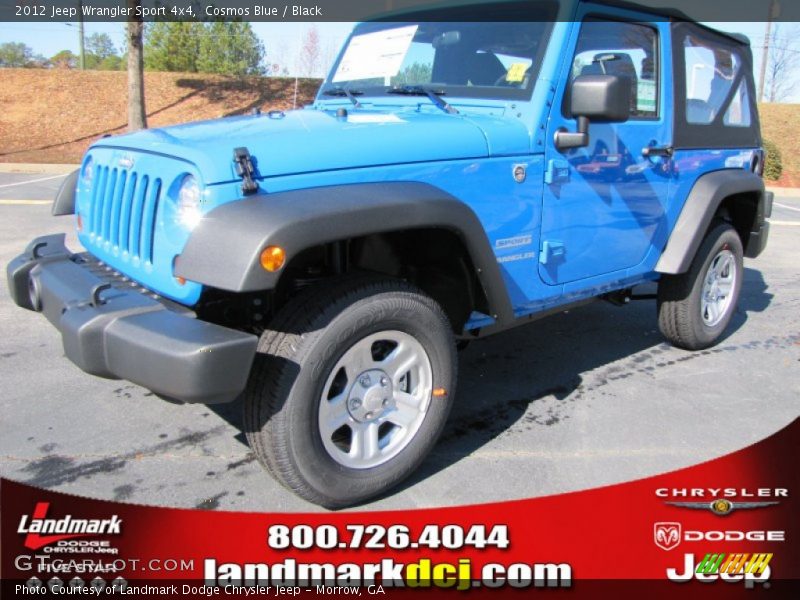 Cosmos Blue / Black 2012 Jeep Wrangler Sport 4x4