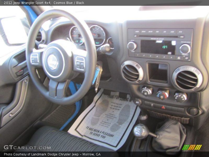 Cosmos Blue / Black 2012 Jeep Wrangler Sport 4x4
