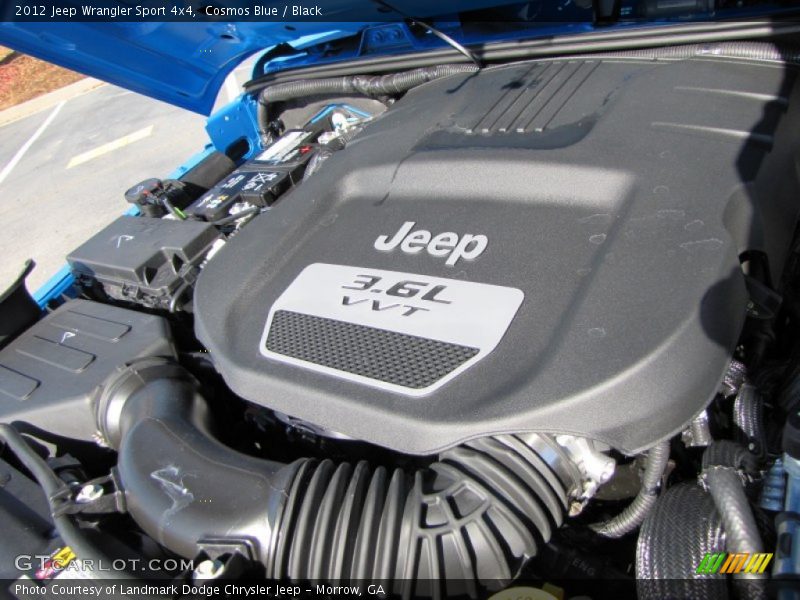 Cosmos Blue / Black 2012 Jeep Wrangler Sport 4x4