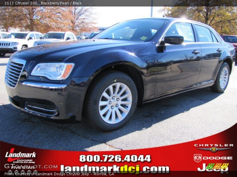 Blackberry Pearl / Black 2012 Chrysler 300