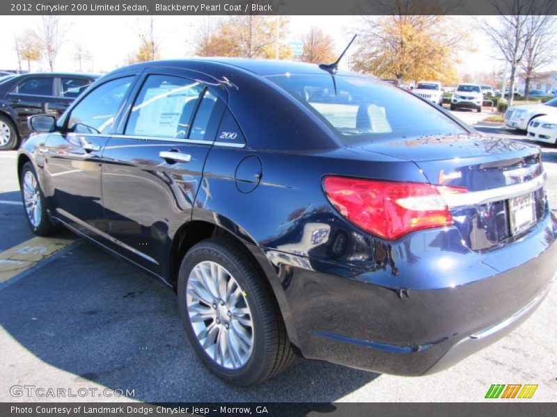Blackberry Pearl Coat / Black 2012 Chrysler 200 Limited Sedan