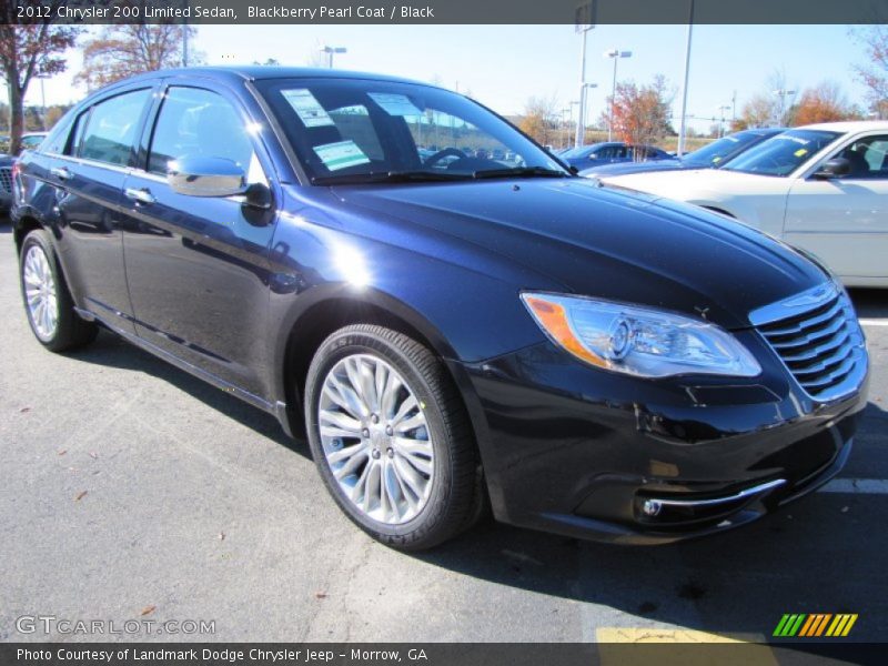 Blackberry Pearl Coat / Black 2012 Chrysler 200 Limited Sedan