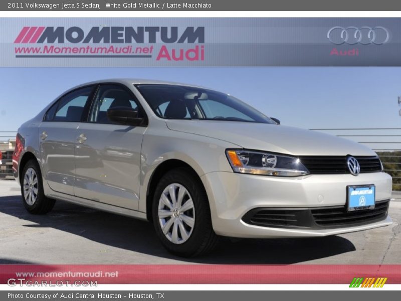 White Gold Metallic / Latte Macchiato 2011 Volkswagen Jetta S Sedan