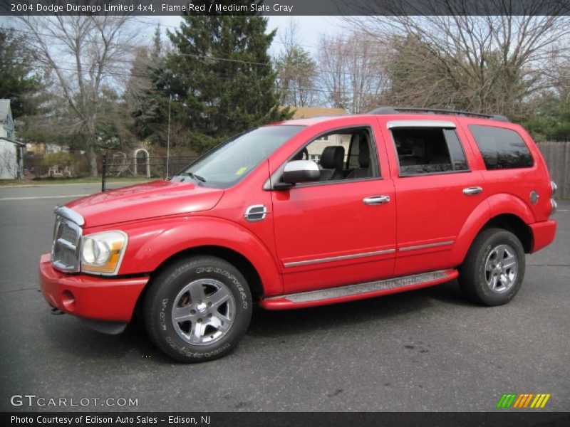 Flame Red / Medium Slate Gray 2004 Dodge Durango Limited 4x4