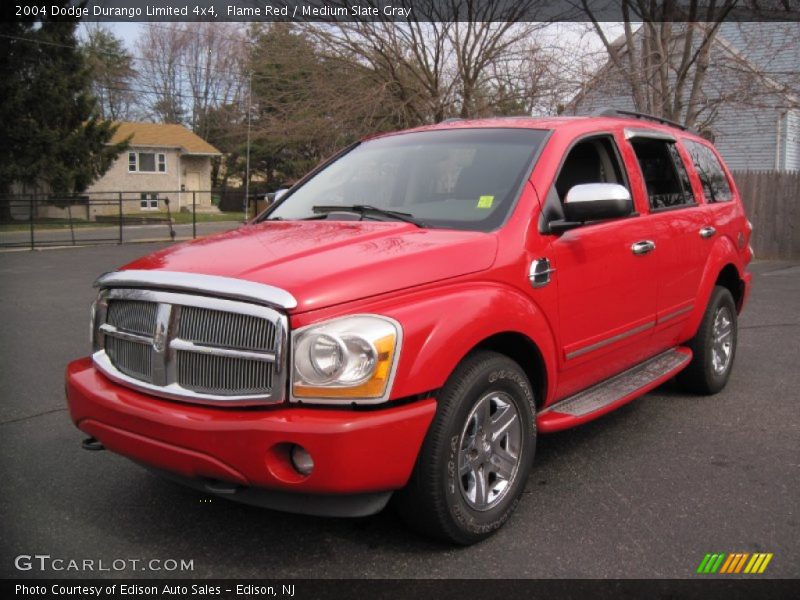 Flame Red / Medium Slate Gray 2004 Dodge Durango Limited 4x4