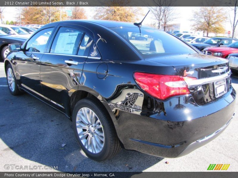 Black / Black 2012 Chrysler 200 Limited Sedan