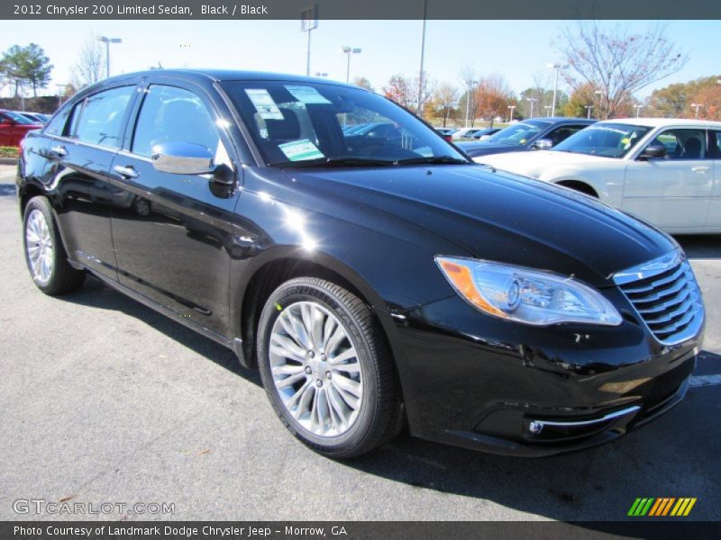 Black / Black 2012 Chrysler 200 Limited Sedan