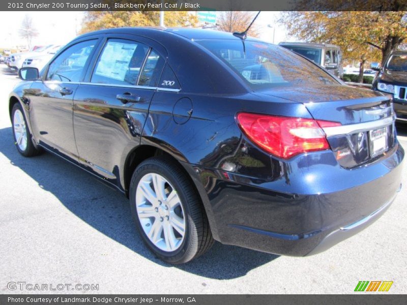 Blackberry Pearl Coat / Black 2012 Chrysler 200 Touring Sedan
