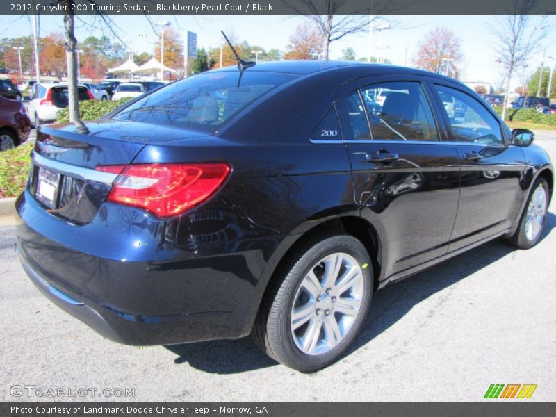 Blackberry Pearl Coat / Black 2012 Chrysler 200 Touring Sedan
