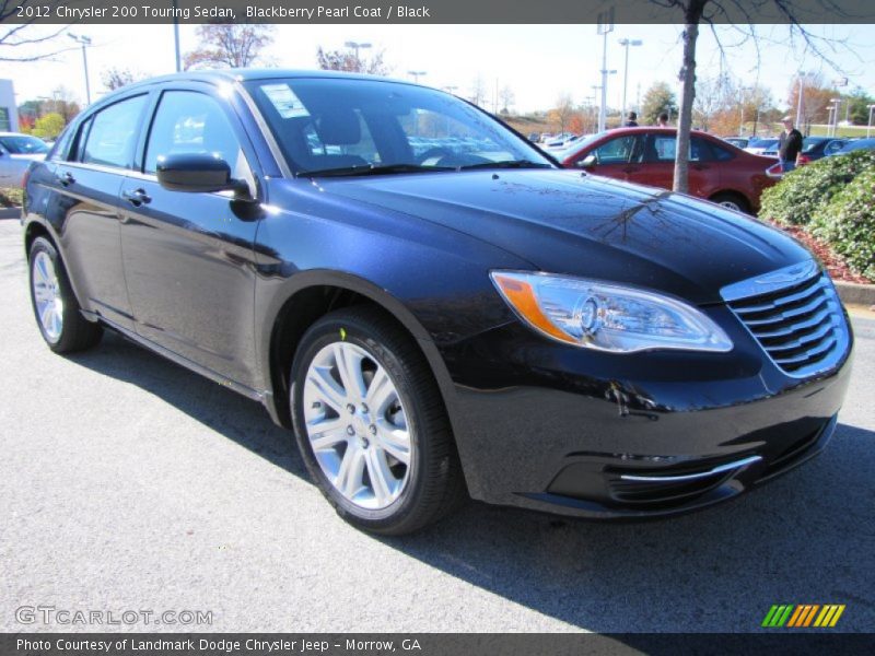 Blackberry Pearl Coat / Black 2012 Chrysler 200 Touring Sedan