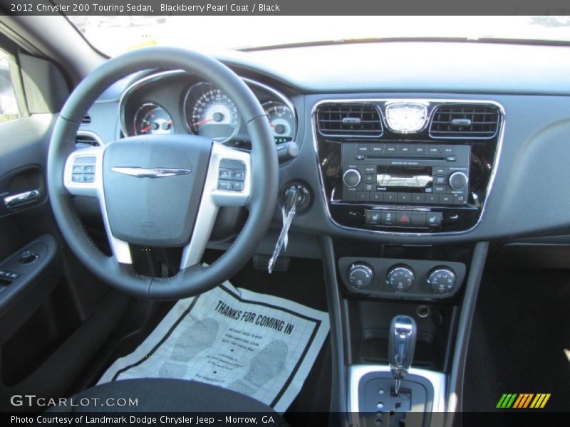 Blackberry Pearl Coat / Black 2012 Chrysler 200 Touring Sedan