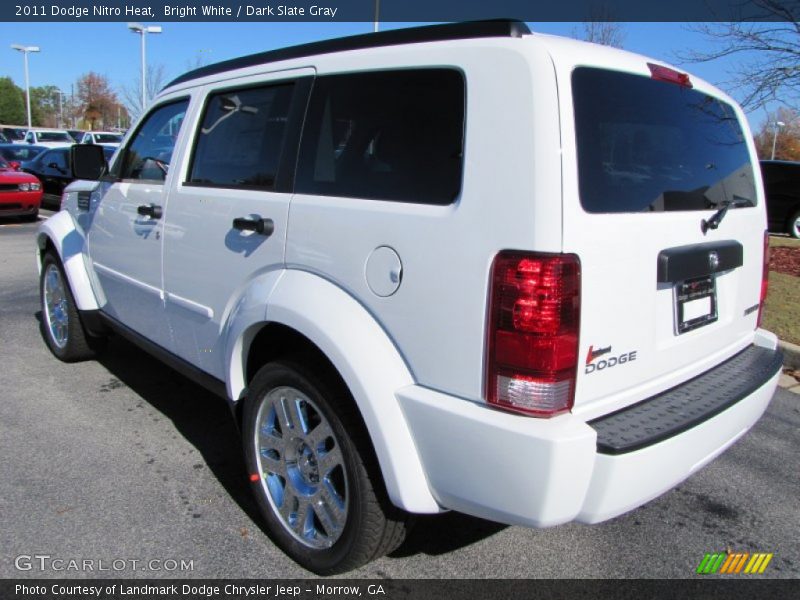 Bright White / Dark Slate Gray 2011 Dodge Nitro Heat