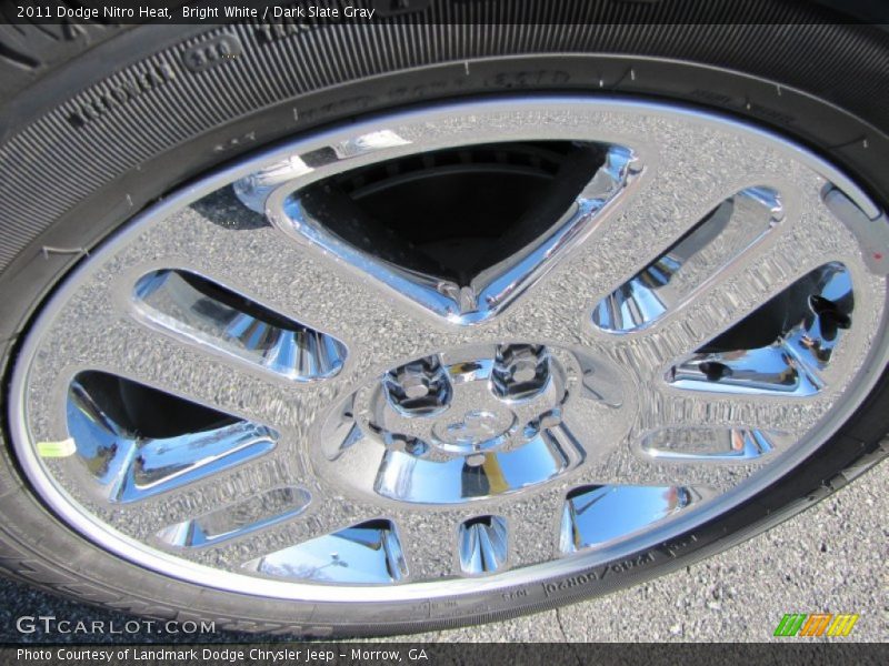 Bright White / Dark Slate Gray 2011 Dodge Nitro Heat