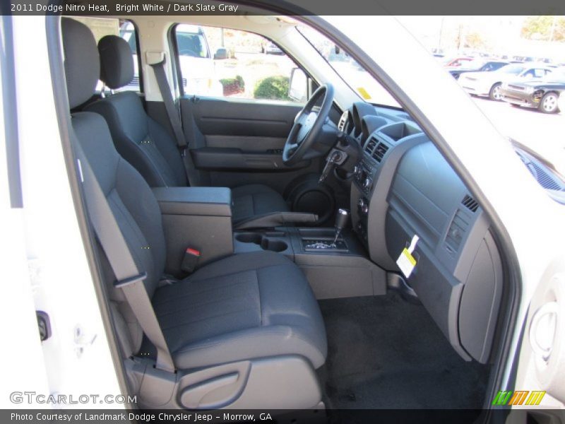 Bright White / Dark Slate Gray 2011 Dodge Nitro Heat