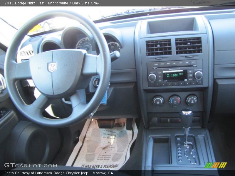 Bright White / Dark Slate Gray 2011 Dodge Nitro Heat