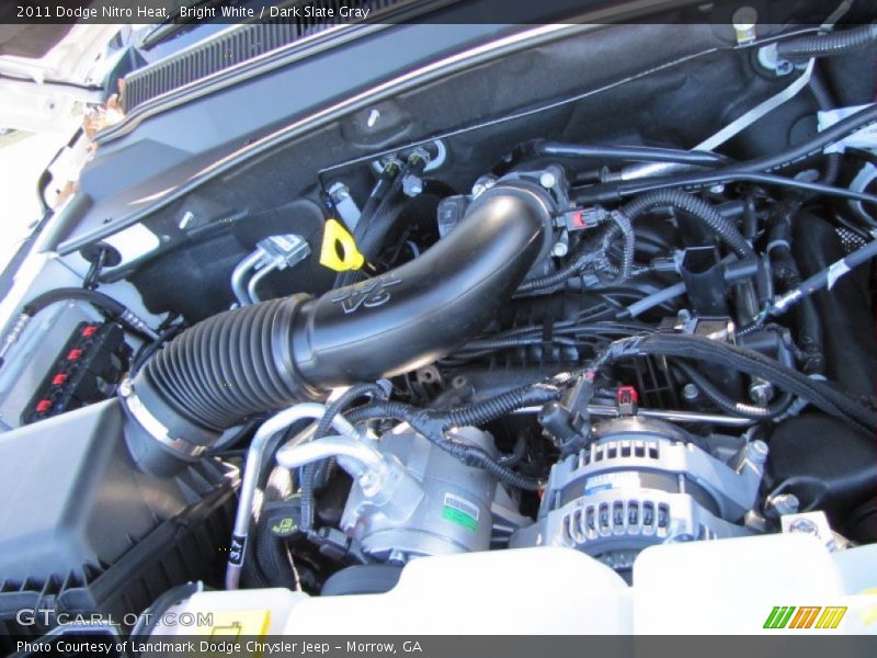 Bright White / Dark Slate Gray 2011 Dodge Nitro Heat