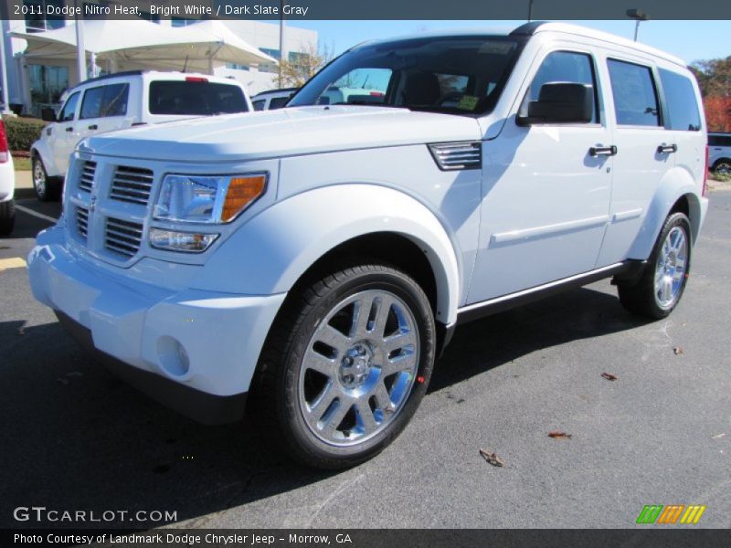 Bright White / Dark Slate Gray 2011 Dodge Nitro Heat