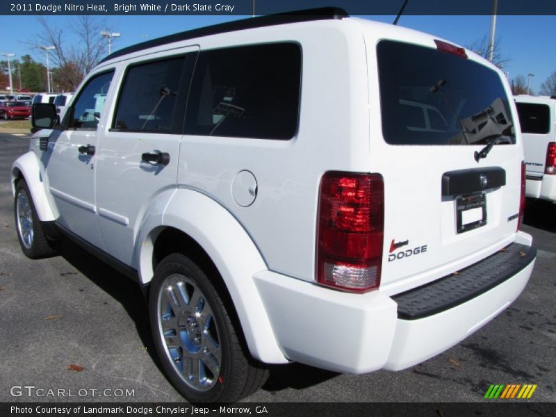 Bright White / Dark Slate Gray 2011 Dodge Nitro Heat