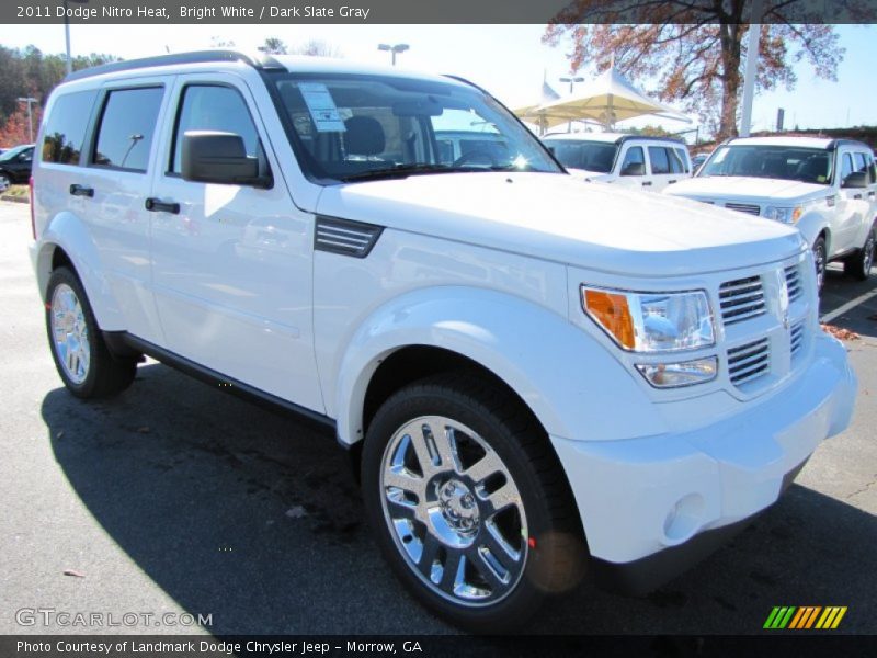 Bright White / Dark Slate Gray 2011 Dodge Nitro Heat