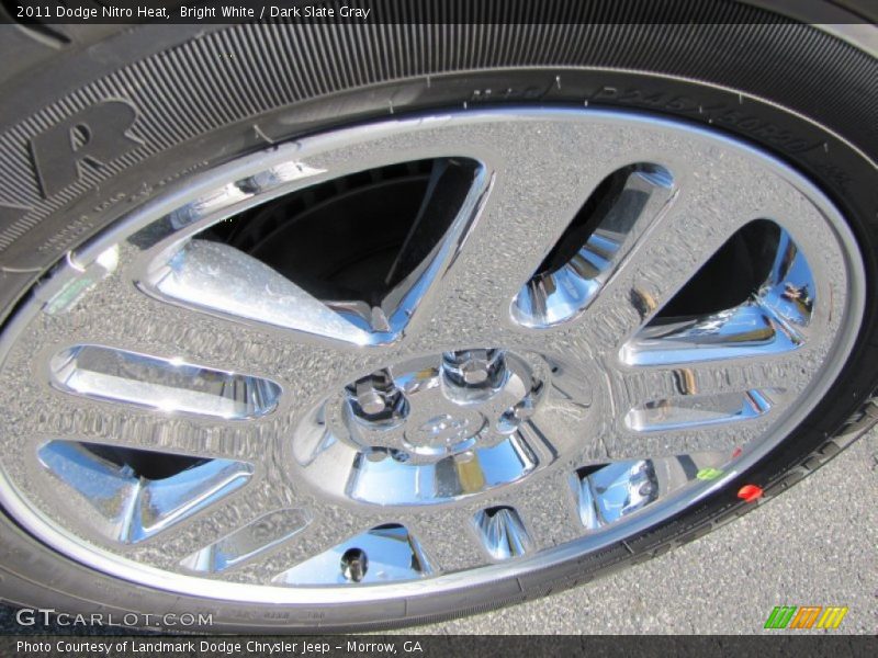 Bright White / Dark Slate Gray 2011 Dodge Nitro Heat