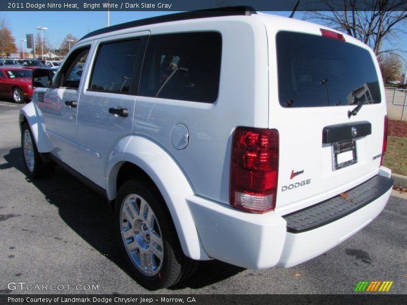 Bright White / Dark Slate Gray 2011 Dodge Nitro Heat
