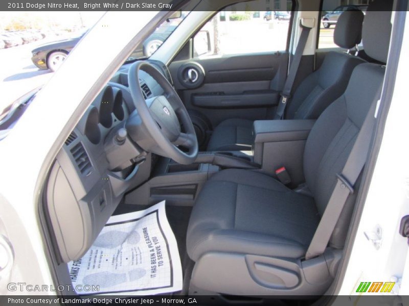 Bright White / Dark Slate Gray 2011 Dodge Nitro Heat