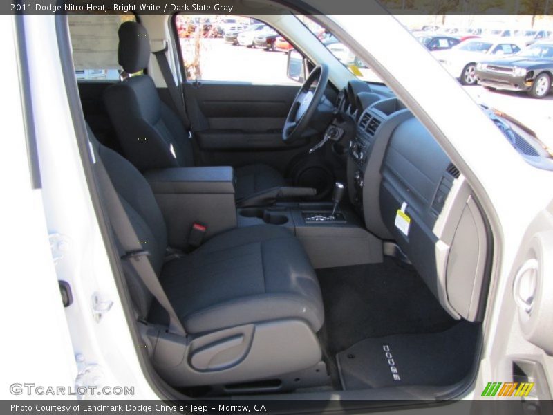 Bright White / Dark Slate Gray 2011 Dodge Nitro Heat