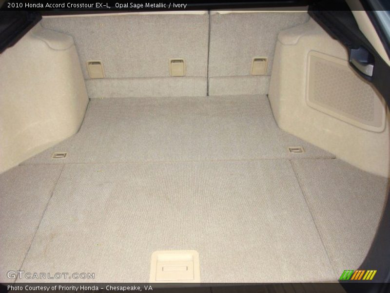 Opal Sage Metallic / Ivory 2010 Honda Accord Crosstour EX-L