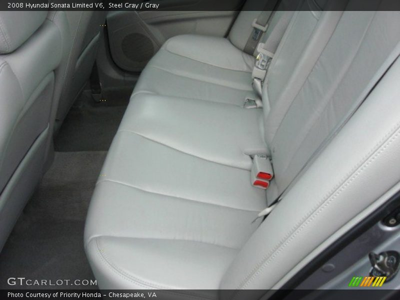 Steel Gray / Gray 2008 Hyundai Sonata Limited V6