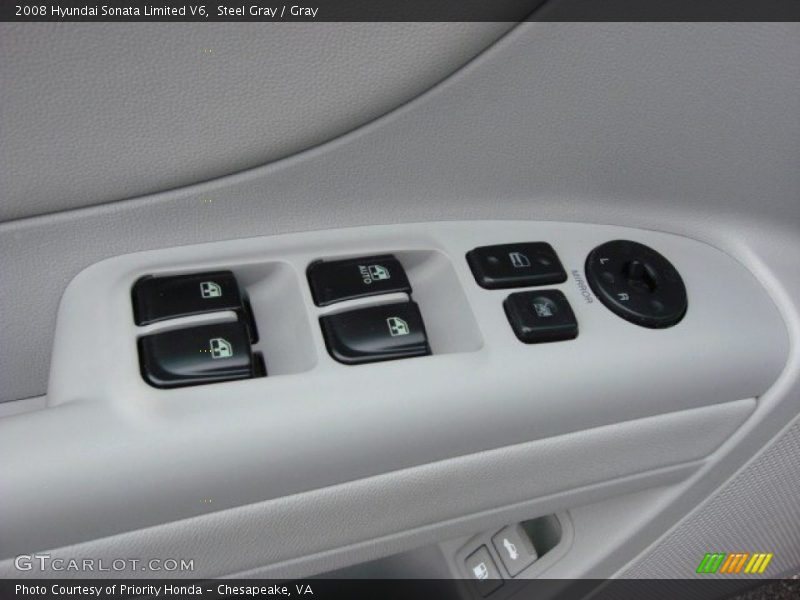Steel Gray / Gray 2008 Hyundai Sonata Limited V6