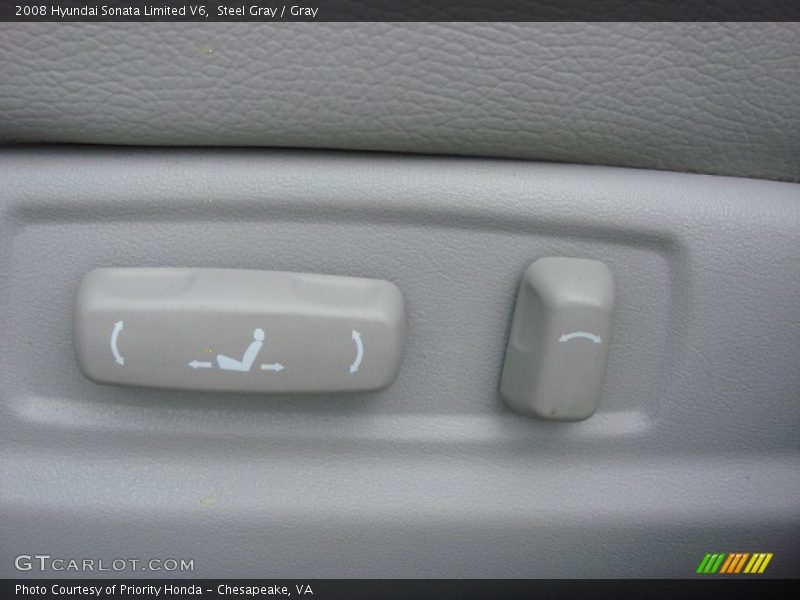 Steel Gray / Gray 2008 Hyundai Sonata Limited V6