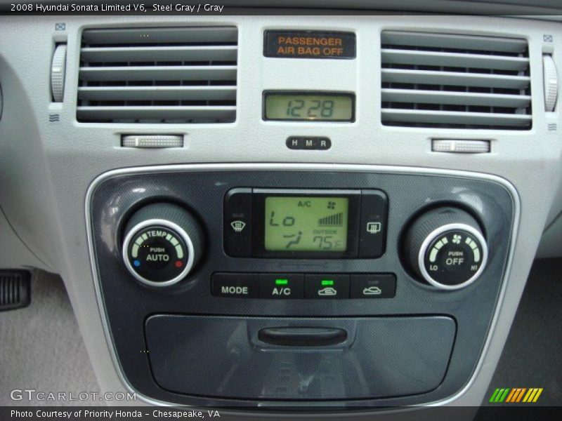 Steel Gray / Gray 2008 Hyundai Sonata Limited V6