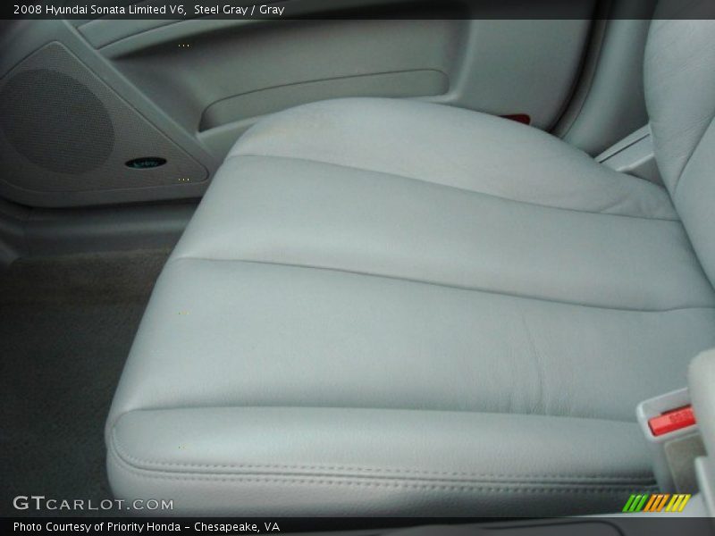 Steel Gray / Gray 2008 Hyundai Sonata Limited V6