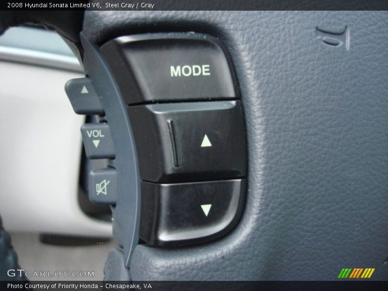 Steel Gray / Gray 2008 Hyundai Sonata Limited V6