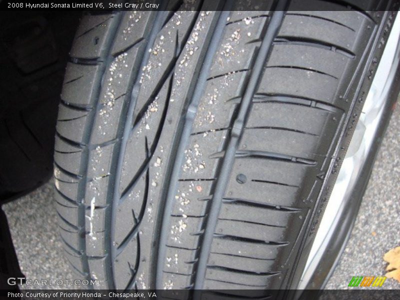Steel Gray / Gray 2008 Hyundai Sonata Limited V6
