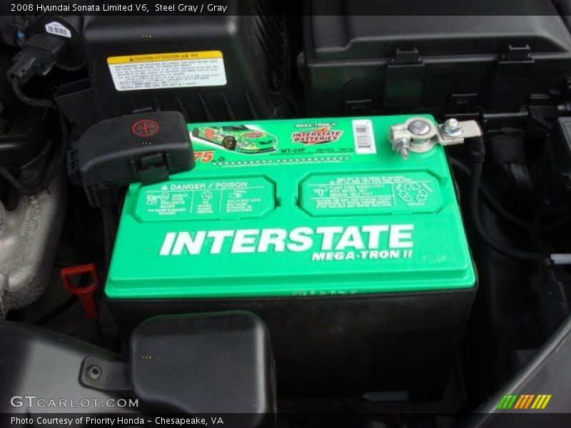 Steel Gray / Gray 2008 Hyundai Sonata Limited V6