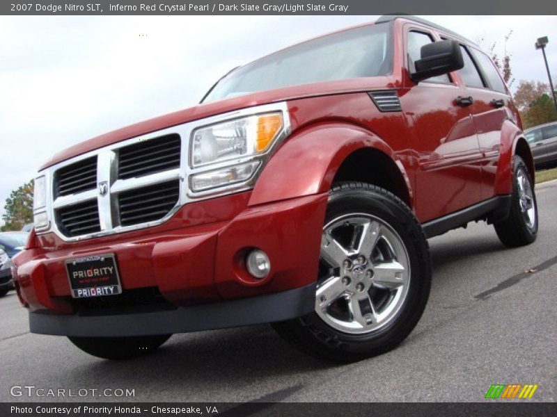 Inferno Red Crystal Pearl / Dark Slate Gray/Light Slate Gray 2007 Dodge Nitro SLT