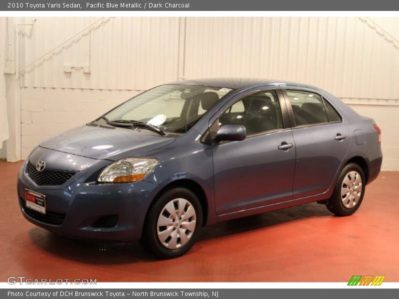 Pacific Blue Metallic / Dark Charcoal 2010 Toyota Yaris Sedan