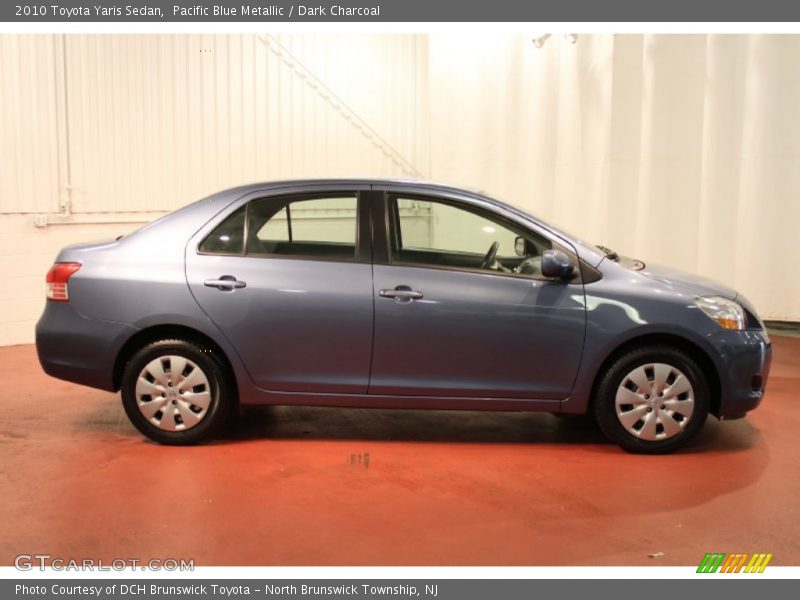 Pacific Blue Metallic / Dark Charcoal 2010 Toyota Yaris Sedan