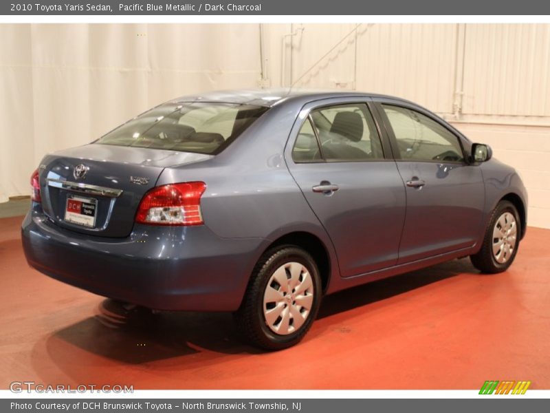 Pacific Blue Metallic / Dark Charcoal 2010 Toyota Yaris Sedan