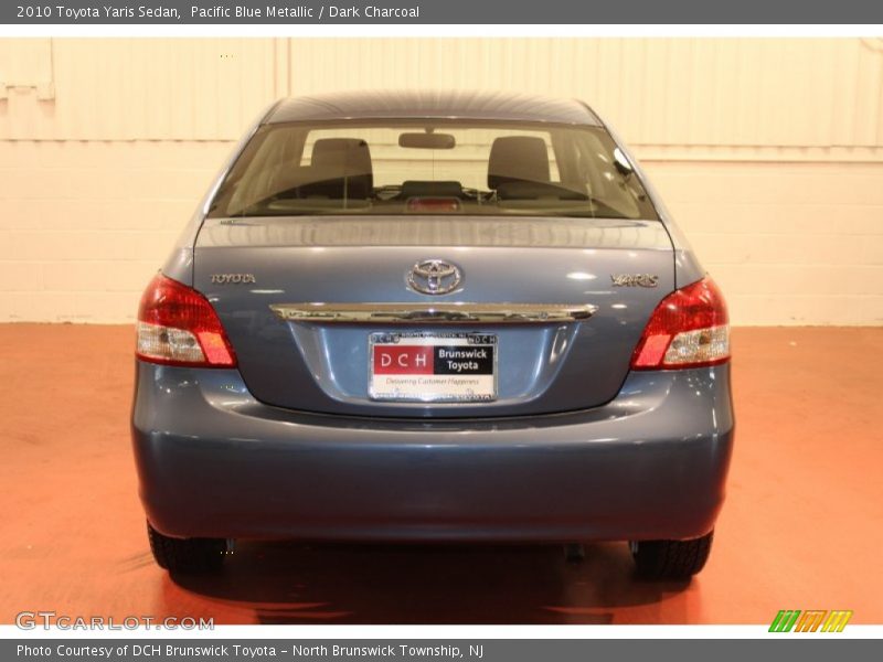 Pacific Blue Metallic / Dark Charcoal 2010 Toyota Yaris Sedan