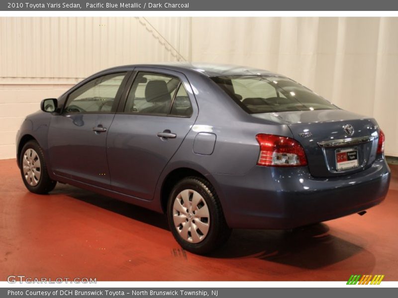Pacific Blue Metallic / Dark Charcoal 2010 Toyota Yaris Sedan