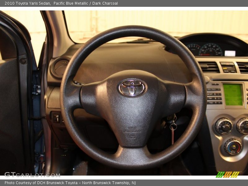 Pacific Blue Metallic / Dark Charcoal 2010 Toyota Yaris Sedan