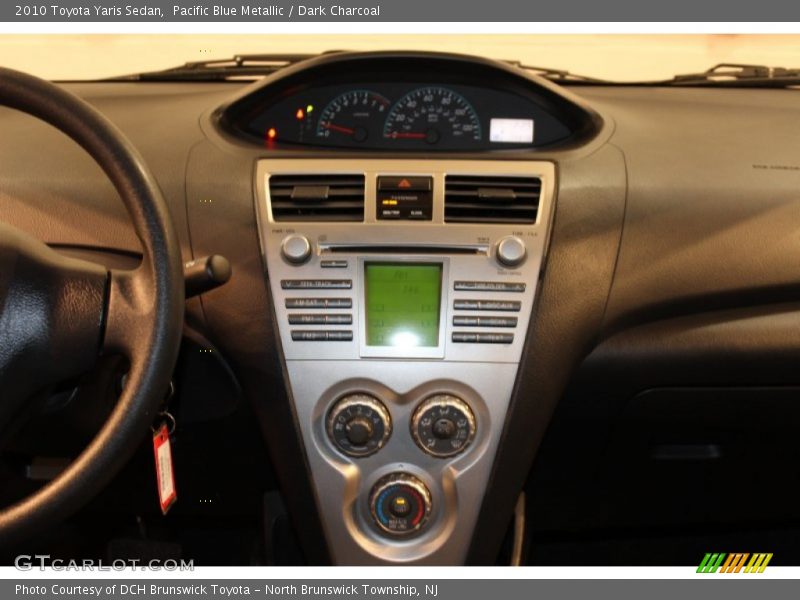 Pacific Blue Metallic / Dark Charcoal 2010 Toyota Yaris Sedan