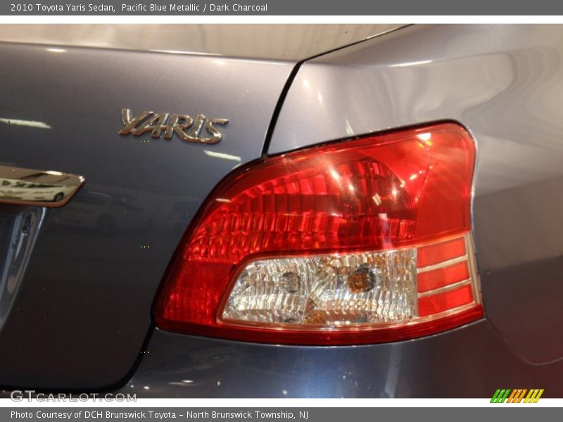 Pacific Blue Metallic / Dark Charcoal 2010 Toyota Yaris Sedan