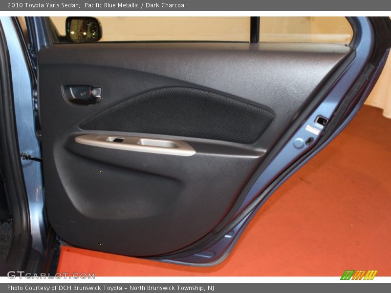 Pacific Blue Metallic / Dark Charcoal 2010 Toyota Yaris Sedan