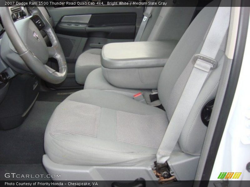 Bright White / Medium Slate Gray 2007 Dodge Ram 1500 Thunder Road Quad Cab 4x4
