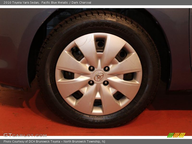 Pacific Blue Metallic / Dark Charcoal 2010 Toyota Yaris Sedan